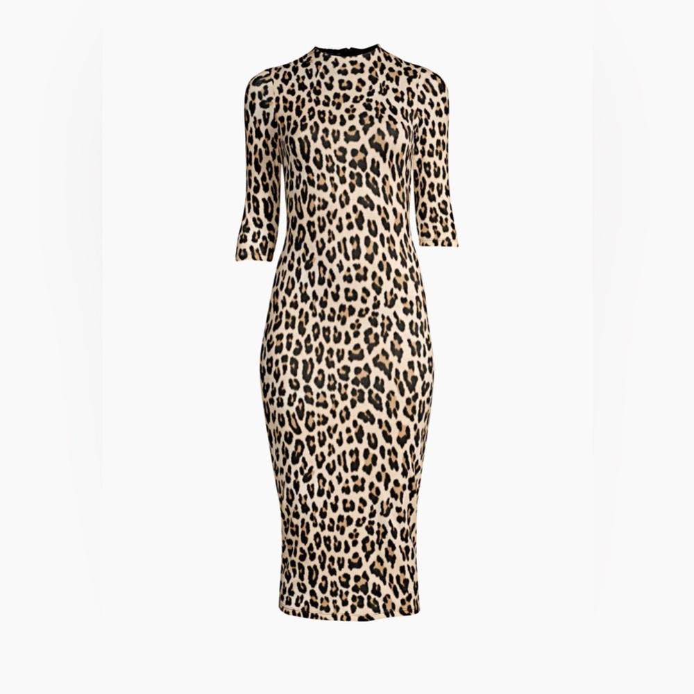 Delora Leopard Print Bodycon Dress